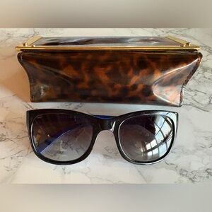 Tory Burch Sunglasses with Original Case - Blue/Black
